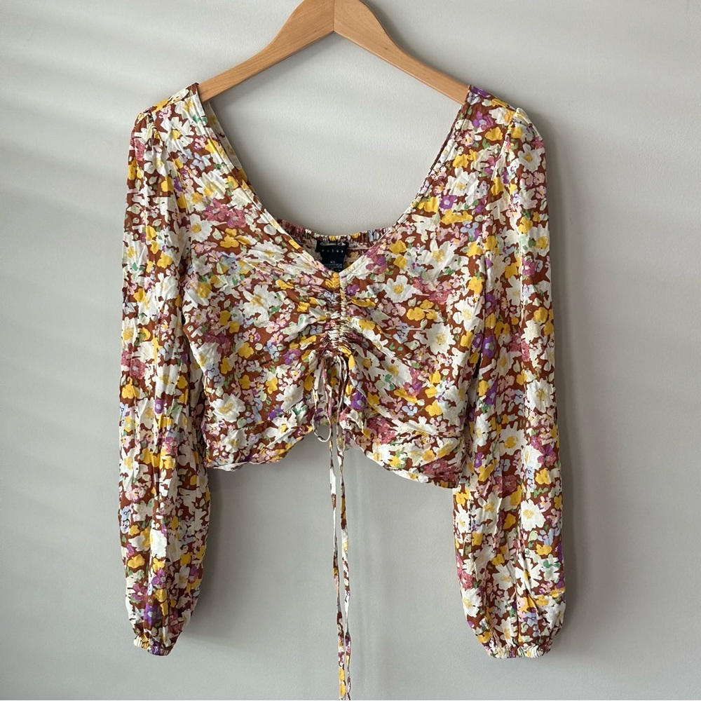 Sanctuary Floral Women's Cropped Top XS